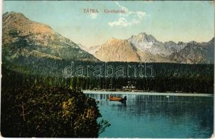 1911 Tátra, Magas-Tátra, Vysoké Tatry; Csorba-tó. Feitzinger Ede No. 1022. 1908/18. / Strbské pleso / lake (EK)