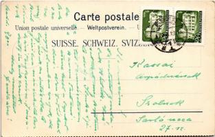 Scuol-Tarasp, Hotel Waldhaus Vulpera. A. Trüb & Co. Art Nouveau, floral, litho (fl)