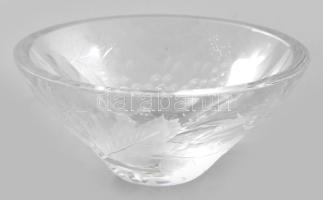 Meissen kristály ékszeres tál. Jelzett, hibátlan, d: 12 cm, m: 5,5 cm