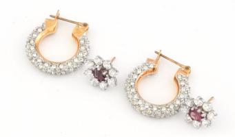 Swarovski kristály fülbevaló szett, dobozában, certifikáttal