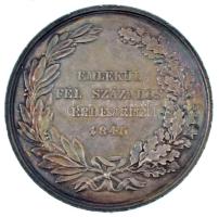 Josef Daniel Boehm (1794-1865) 1846. "József nádor 50 éves nádori jubileum" Ag emlékérem. ...