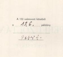 Perei Zoltán: 50 fametszete. Számozott (126./130), a művész, Perei Zoltán (1913-1992) által ALÁÍRT p...