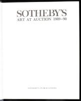 Sotheby's Art at Auction 1989-90. 1990, Sotheby's Publications. Kiadói kartonált kötés, pa...