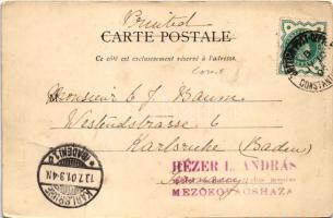 1901 Constantinople, Istanbul; Mosquée de Yeni-Djami, Hamal (Porte-faix) / mosque, carrier. Art Nouv...