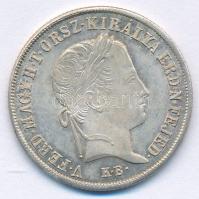 1848KB 20kr Ag "V. Ferdinánd" kapszulában T:AU juszt., patina Huszár: 2092., Unger III.: 1428.