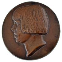 Reményi József (1887-1977) DN Női portré kétoldalas bronz emlékérem (68mm) T:AU