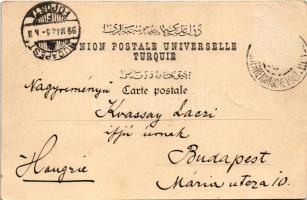 1899 (Vorläufer) Constantinople, Istanbul; La Porte Dorée et les Sept Tours, Mosquée Suleymanée, Mar...