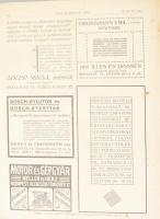 1911-1912 Ipari Vívmányok Lapjának számai könyvbe kötve, széteső állapotban