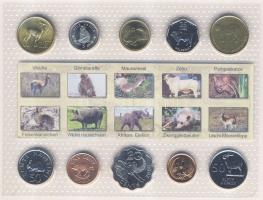 "Állatvilág" 10db klf pénzérme, egész világ, szettben T:1