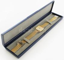 Logostar japán női karóra. Kvarc, újszerű, dísztokban, számlap 25x20 mm