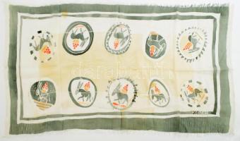 Gosztonyi Mária (1893-1989): Kendő. cca 80x38 cm