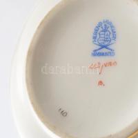 Herendi Viktória mintás cukortartó, rózsán némi pattogzással, jelzett, d: 9,5 cm