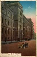 1915 Ivano-Frankivsk, Stanislawów, Stanislau; C. k. Sad powiatowy / K. k. Bezirksgericht / district court, automobile montage (EK)