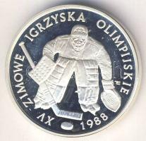 Lengyelország 1987. 500Zl Ag "Téli olimpia-jégkorong" T:PP Csak 15.000db!