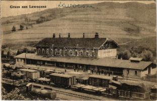 Lavochne, Lawotschne, Lavocsne, Lawoczne; railway station, train (EK)