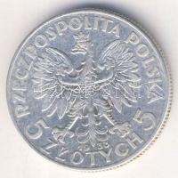 Lengyelország 1933. 5Zl Ag T:3