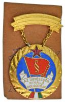 ~1970-1980. "Az Ügyészség Kiváló Dolgozója" aranyozott, zománcozott fém kitüntetés (50x35mm) T:AU