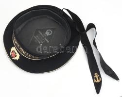 Szovjet tengeralattjáró legénység tányérsapka, Balti-tenger, jó állapotban