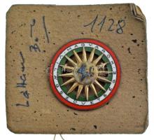 ~1940. "Magyarok Világszövetsége" zománcozott fém jelvény (30mm) T:XF