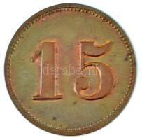 Roszkos ~1800-1900. "Roszkos uradalom" 15 értékű fém bárca, Bars vármegye T:XF
Roszkos ~ ...