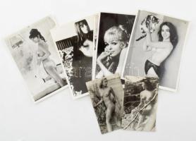 7 db erotikus, akt fotó, változó állapotban, 8x5 cm és 12x9 cm között