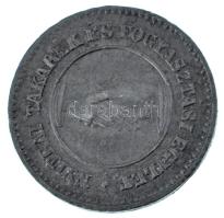 Nyitra ~1867-1892. "Nyitrai fizetési bárca / Nyitrai Takarék és Fogyasztási Egylet" fém bárca 5kr-ról (18mm) T:XF Nitra ~1867-1892. "Nyitrai fizetési bárca / Nyitrai Takarék és Fogyasztási Egylet" token with 5 Kreuzer face value (18mm) C:XF