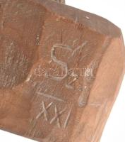 Báró Szvetenay: Női akt. Faragott fa, jelzett, kopással, m: 43 cm