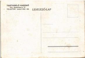 Budapest VIII. Tisztviselő kaszinó kertje. Eszterházy utca 4. (ma Pollack Mihály tér) (vágott / cut)