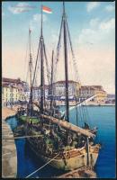 1917 Tábori posta képeslap "K.u.K. KRIEGSMARINE / S.M.S. WIEN" , "SEINER MAJESTÄT SCH...