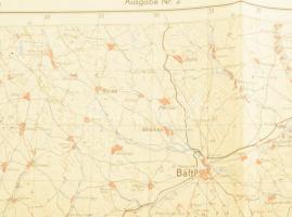 1940 Bukovina, Moldova német háborús katonai térkép / Iasi, Bucovina, Modova WW: II. military map 75...