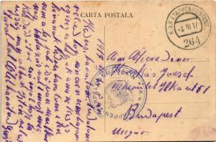 1917 Ploiesti, Ploesti, Ploesci; Bulevardu cu Gara / Boulevard mit Bahnhof / street view, railway st...