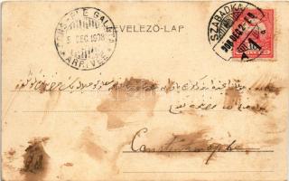 1908 Debrecen, Szabad királyi város ötösfogata. Törökül írt levél Konstantinápolyba küldve (Constant...