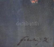 Feleky Zoltán (-), XX. sz. első fele: Csendélet. Olaj, vászon, apró sérüléssel, 80×60 cm