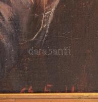 Csókfalvy Raffay Sándor (?-?): Portré.
Olaj, vászon, jelzett (keret által kissé takarva), szép kere...