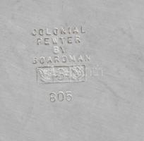 Boardman Colonial pewter 3 darabos teás szett, 2 kiöntő + cukortartó fedél nélkül, jelzéssel, kis ho...