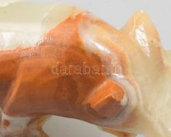 Jáde bika szobor , szarva sérült 20 cm