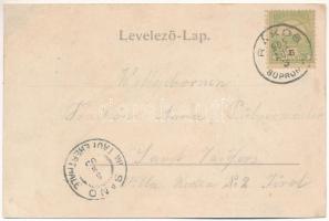 1905 Fertőrákos, Rákos, Kroisbach (Sopron); Fr. Reisinger üzlete és saját kiadása, Püspöki kastély, ...