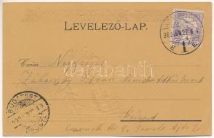 1900 Kolozsvár, Cluj; Mátyás király szobor. tervezte Fadrusz J., Kováts P. fiai / monument (EK)