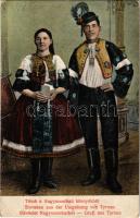 1917 Nagyszombat, Tyrnau, Trnava; Tótok a nagyszombati környékből. Horovitz Adolf kiadása / Slovaken aus der Umgebung von Tyrnau / Slovak folklore (EK)