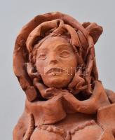 Mészáros Mihály (1930 - 2008): Terrakotta torzó. Jelzett, ragasztott, kopott, m: 26 cm