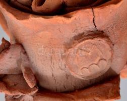 Mészáros Mihály (1930 - 2008): Terrakotta torzó. Jelzett, ragasztott, kopott, m: 26 cm