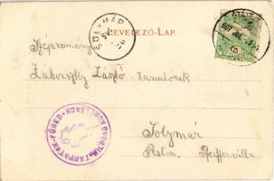 1907 Tátra, Magas-Tátra, Vysoké Tatry; Kerbchen u. Kl. Visoka-Spitze v. Polnischen Kamme / Rovátka é...