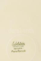 Edelstein virág mintás süteményes készlet. Matricás, festett, jelzett, kis kopással