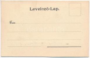 Késmárk, Kezmarok; Thököly vár, a Késmárki szövőiskola készítménye. Schmidt R.C. kiadása / castle. t...