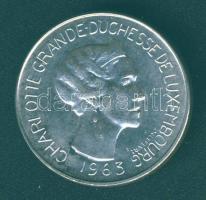 Luxemburg 1963. 100Fr Ag "Charlotte" T:2