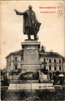 1908 Marosvásárhely, Targu Mures; Kossuth szobor, Takarékpénztár / monument, savings bank (EK)