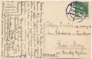 1932 Komárom, Komárno; Megye utca, automobil / street view, automobile (EK)