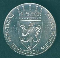 Norvégia 1968. "Harald és Sonja esküvője" Ag emlékérem 20g T:2