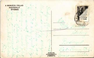 Munkács, Mukacheve, Mukacevo; Csillag nagyszálló étterme, belső / hotel restaurant, interior (fl)