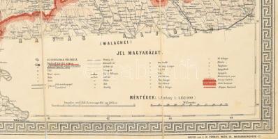 Skrzeszewski Adolf: A Magyar Sz. Korona Országainak térképe. A legujabb hiteles források nyomán terv...